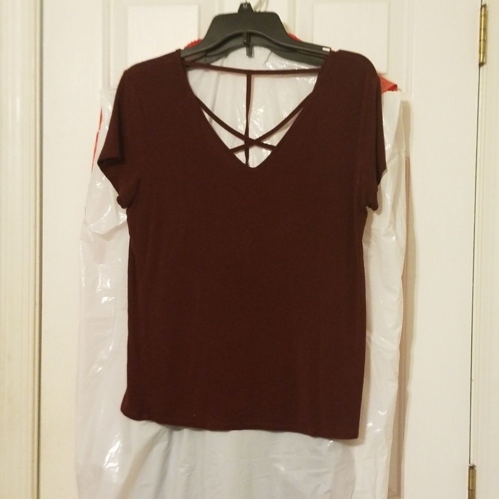 Flowy burgundy shirt
